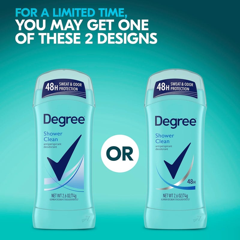 Degree Dry Protection Shower Clean Anti-Perspirant and Deodorant Stick for Women, 2.6 oz - Image 3