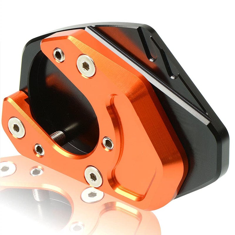 Motorcycle CNC Kickstand Enlarge Plate Foot Side Stand Extension Pad Compatible with Duke 200 250 390 RC390 690 990 950