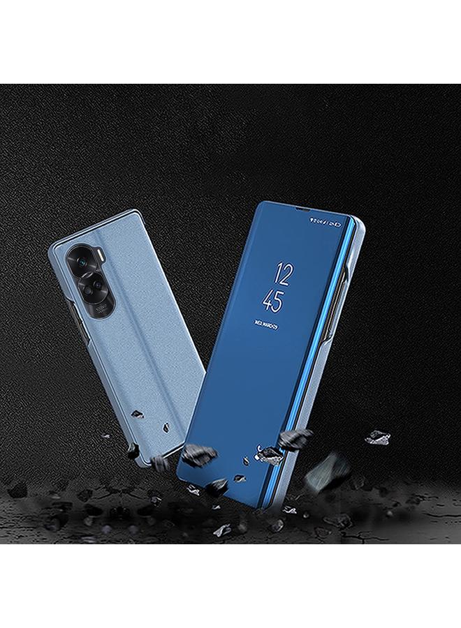 زبون جراب هاتف Honor 90 Lite من الجلد المطلي بمرآة أفقية مع حامل - Image 2