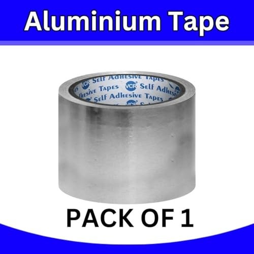 VCR Aluminium Foil Tape - Silver Tape - 18 Meters in Length 72mm / 3" Width - 1 Roll Per Pack - Foil Tape for Air Duct Joining, Used for AC Ducting, Pipe Work, High Temprature Ducting Tape - Image 5
