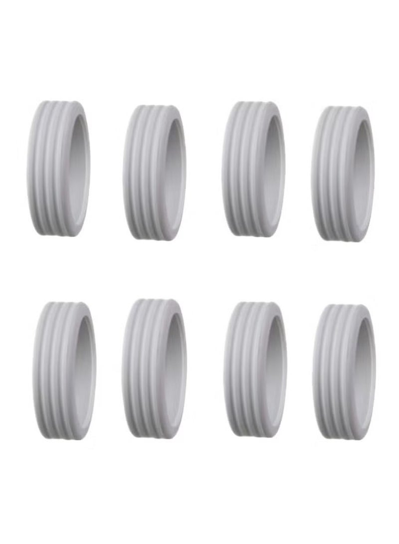 8PCS Luggage Wheel Covers-Carry on Luggage Suitcase Wheels Protector/Luggage Caster Cover for Most 8-Spinner Wheels Luggage Sets,Silicone Case for Suitcases Wheel/Luggage Accessories/Grey, - Image 2