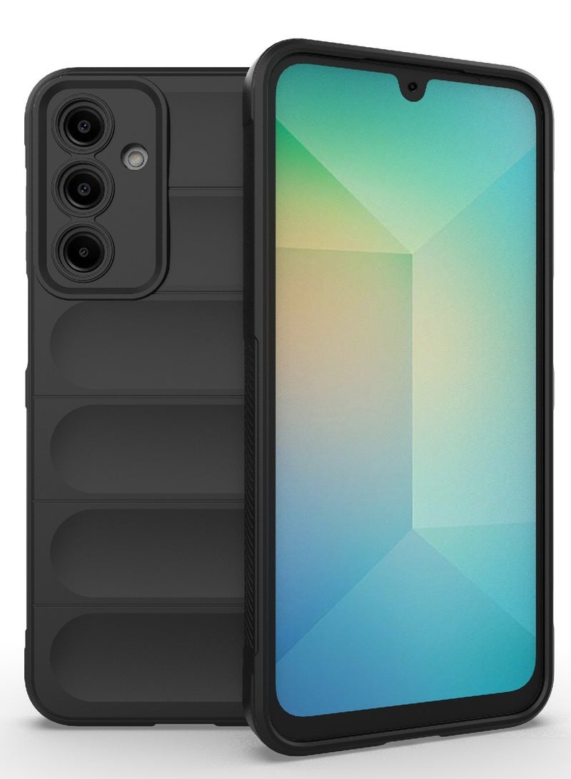 جراب موبايل ماجيك شيلد  سيليكون مضاد للصدمات وحمايه للكاميرا متوافق سامسونج جالاكسي A16 (اسود) - Image 1