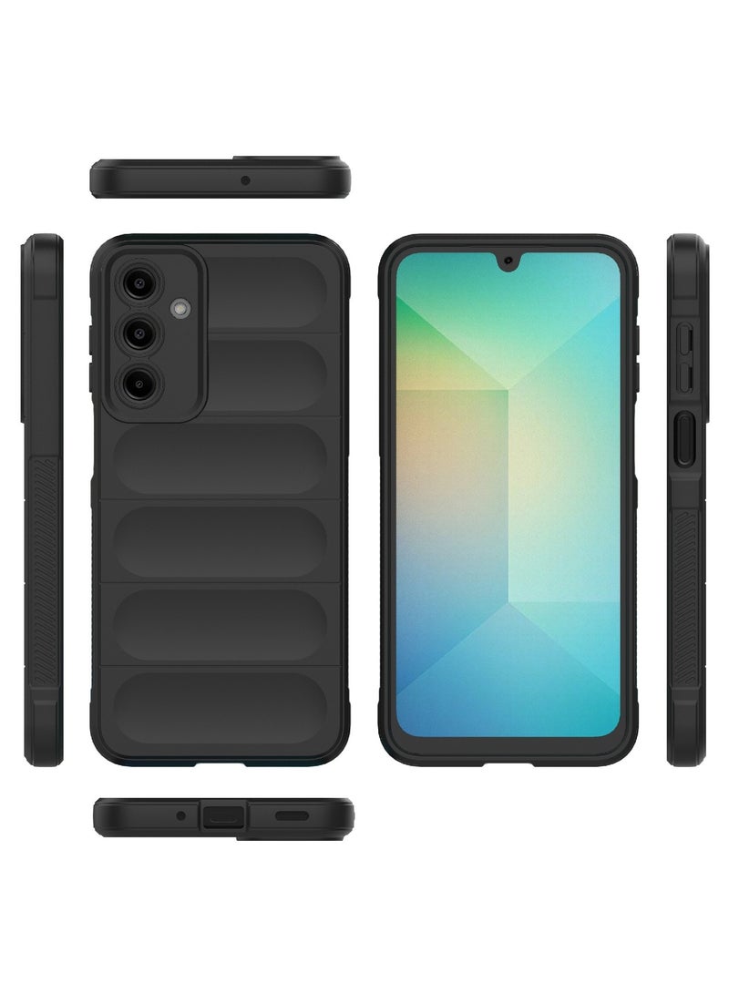 جراب موبايل ماجيك شيلد  سيليكون مضاد للصدمات وحمايه للكاميرا متوافق سامسونج جالاكسي A16 (اسود) - Image 3