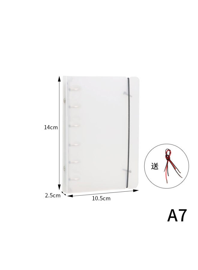 Unity Spot Pp Frosted Transparent Band Binder A4/b5/a5/a6/a7 Detachable Binder Book 6-hole Hand Book - Image 1