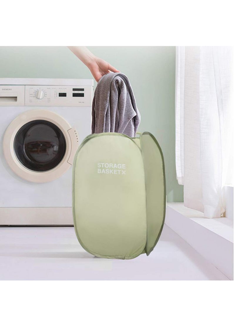 KASTWAVE - Collapsible Waterproof Popup Laundry Hamper, Foldable Laundry Baskets with Durable Handles for Kids Girl Boy College Dorm Llaundery Room Storage Travel Camping - Image 1