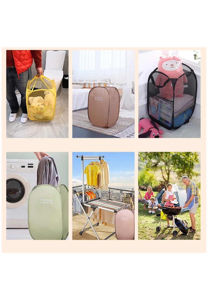 KASTWAVE - Collapsible Waterproof Popup Laundry Hamper, Foldable Laundry Baskets with Durable Handles for Kids Girl Boy College Dorm Llaundery Room Storage Travel Camping - Image 1