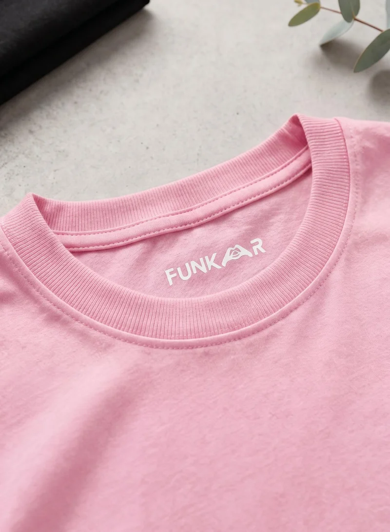 Funkaar Pink Funkaar Hope Ribbon Cancer Awareness Kids T-Shirt – 100% Cotton Unisex  | Best Price UAE