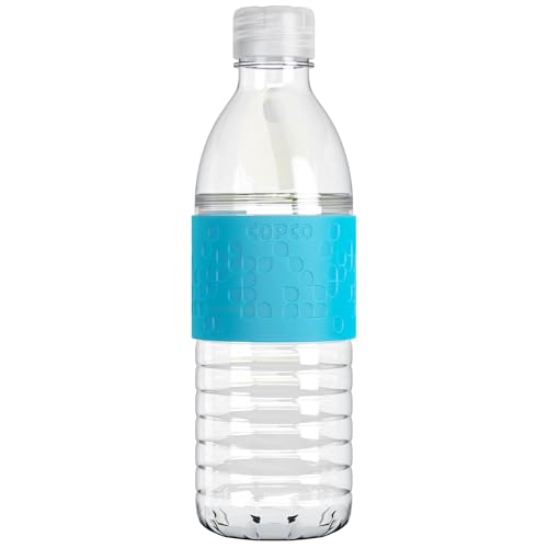 Copco Hydra Water Bottle with SpillResistant Lid 169 oz  Reusable Tritan NonSlip Sleeve TwistOpen Body  BPAFree LeakProof Durable  Portable for Gym Office School Chevron Buttercream
