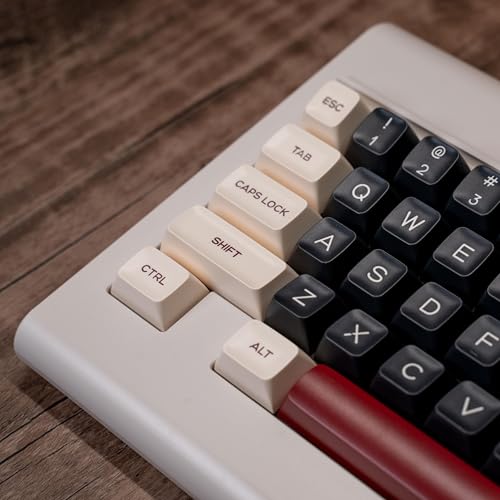 REDQIN ULTRAEQUIP Keycaps - Rome Double Shot PBT SA Profile 160 Keys Red Beige Black Retro Custom Set with Split 7U Spacebar for Alice ISO ANSI 60, 75, 80, 95, 100% Mechanical Keyboard - Image 2