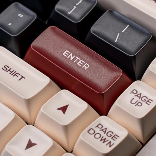 REDQIN ULTRAEQUIP Keycaps - Rome Double Shot PBT SA Profile 160 Keys Red Beige Black Retro Custom Set with Split 7U Spacebar for Alice ISO ANSI 60, 75, 80, 95, 100% Mechanical Keyboard - Image 5