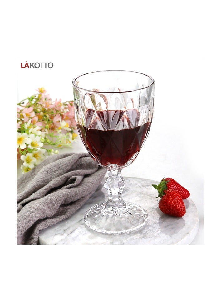 طقم كاسات دايموند زجاج تركي – 6 قطع – للعصائر والمشروبات - Image 4