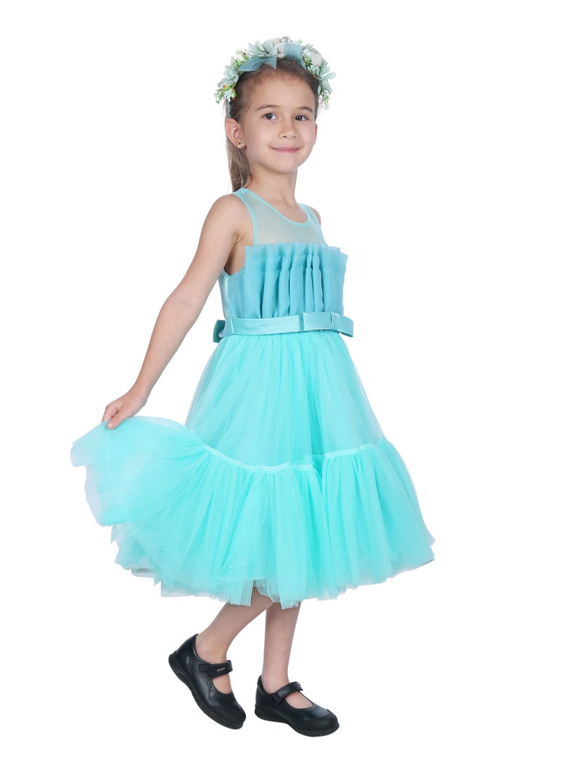 D'Daniela Layered Tulle Party Dress - Image 2