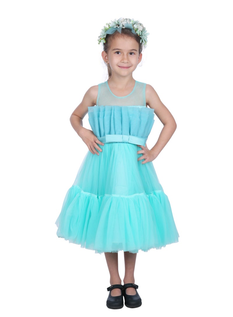 D'Daniela Layered Tulle Party Dress - Image 1