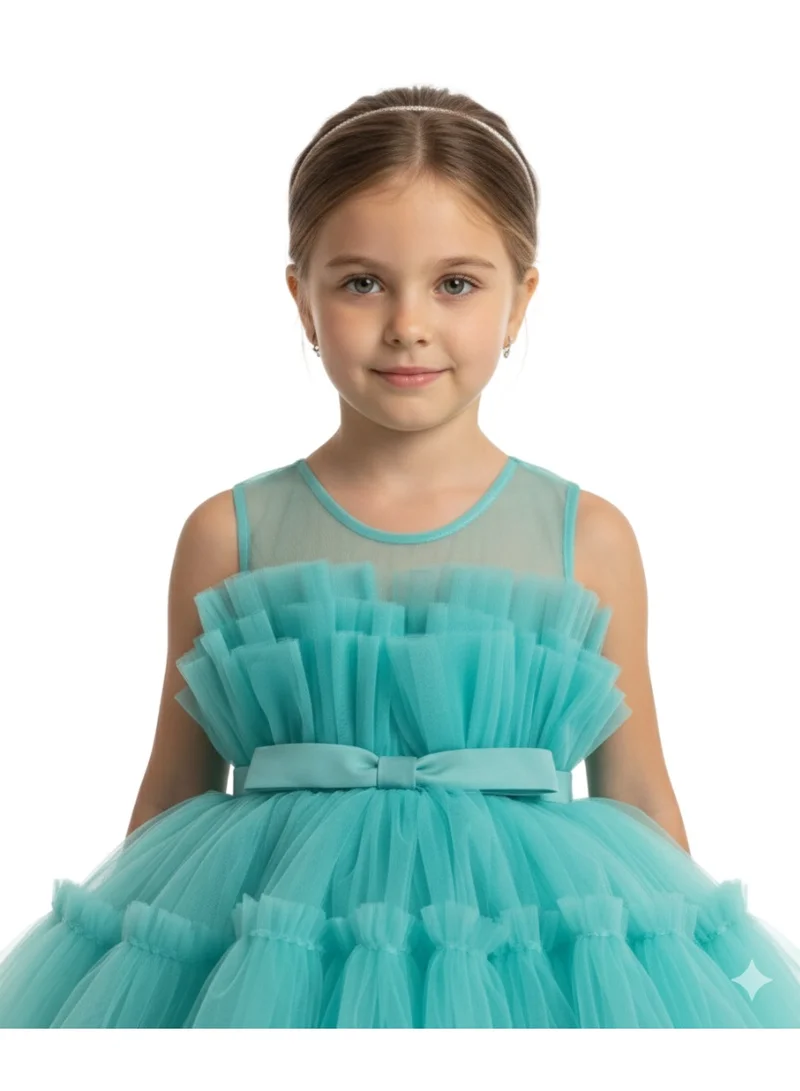 دىدانيالا فستان سهرة تول بطبقات