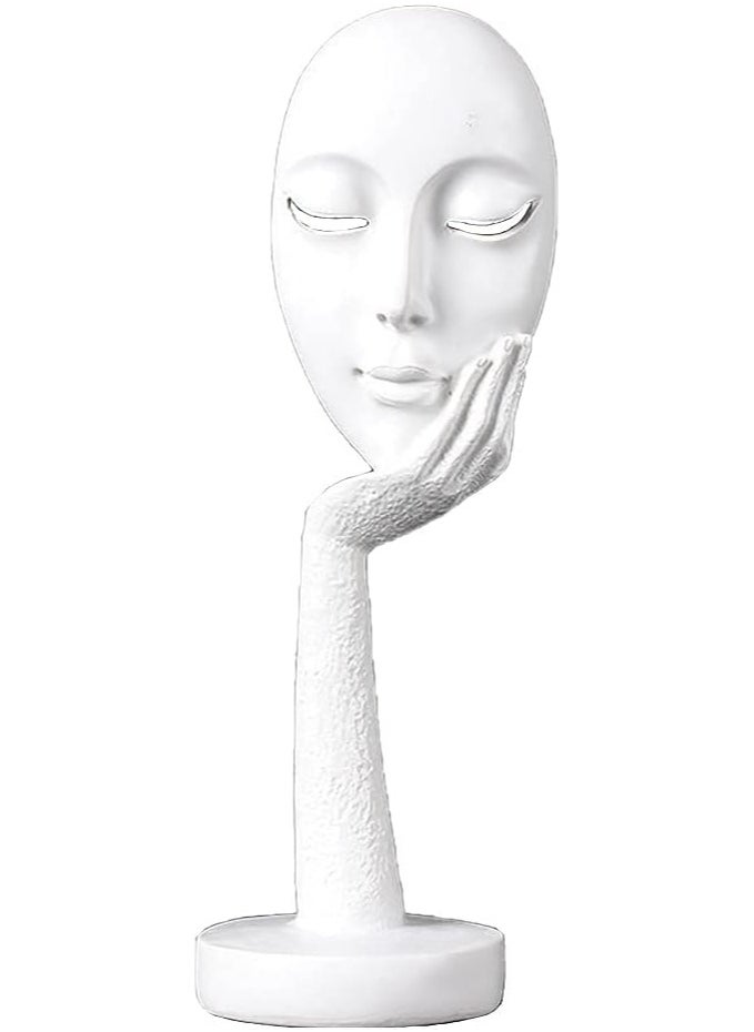 ماركة غير محددة ديكور المنزل والمكتب - تماثيل وجه امرأة إبداعية مجردة تمثال منحوت يدوي، تماثيل ديكور لغرفة المعيشة وغرفة الدراسة والاستوديوهات 