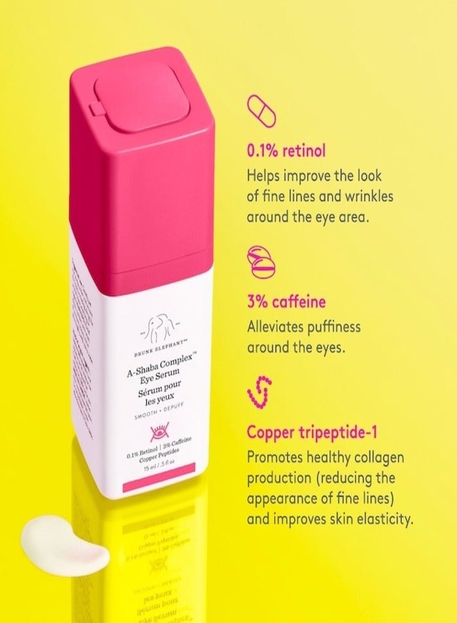 Drunk Elephant Drunk Elephant A-Shaba Complex Retinol Eye Serum with Caffeine & Copper Peptides - 15ml - Image 5