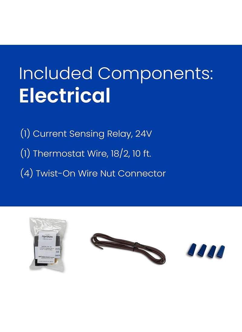 Aprilaire AprilAire 5845 Installation Kit for Whole Home Fan Powered Humidifier with Manual Control Compatible with AprilAire 700M Black  - Image 4