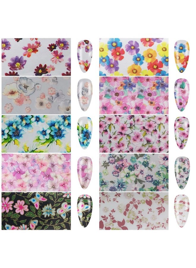 LoveOurHome 30 Sheet Nail Art Foils Flower Marble Holographic Trsnfer Nail Foil Sticker Decals Manicure Decoration Acrylic Tips Supplies For Crafts Nails Design  - Image 4
