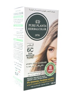 PURE PLANTA Permanent Herbal Hair Colour 6C Ash Medium Blond 135ml  - Image 2