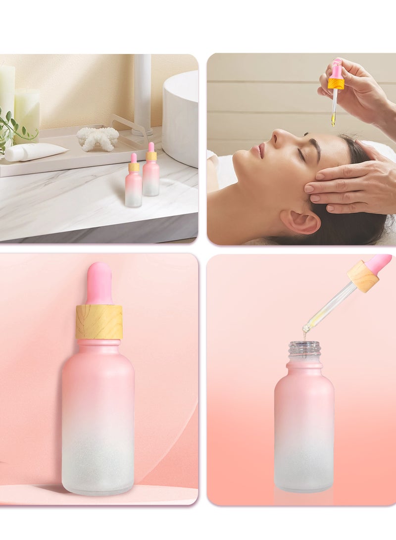 MIXDE 6 Pcs 1oz Glass Dropper Bottle,With 1 Funnel & 1 Silicone Dropper,Travel Perfume Cosmetic Container,Travel Bottles - Image 5