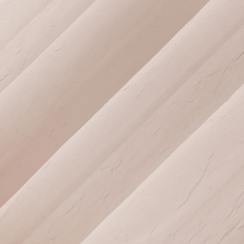 No. 918 Erica Crushed Sheer Voile Rod Pocket Curtain Panel, 51" x 84", Whisper Pink - Image 3