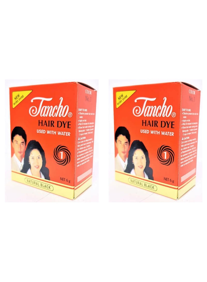 تانشو صبغة شعر حناء - اسود - Image 1