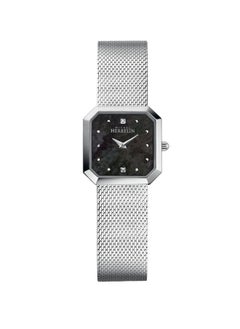 MICHEL HERBELIN Octogone Collection Women's Analog Quartz Watch With Stainless Steel Case &  Black Mop Dial - M MH OCT17426/B49  - Image 1