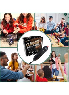 Digital Energy Handheld Buzzer Game System - Console Displays First Buzz-in - Great for Jeopardy, Family Feud, Trivia and Buzzer Games - Console with 8 Joystick Buzzers