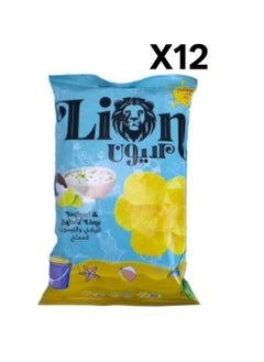 Lion Lion Chips Yogurt and salted Lime Flavor 60g 12 Pack 