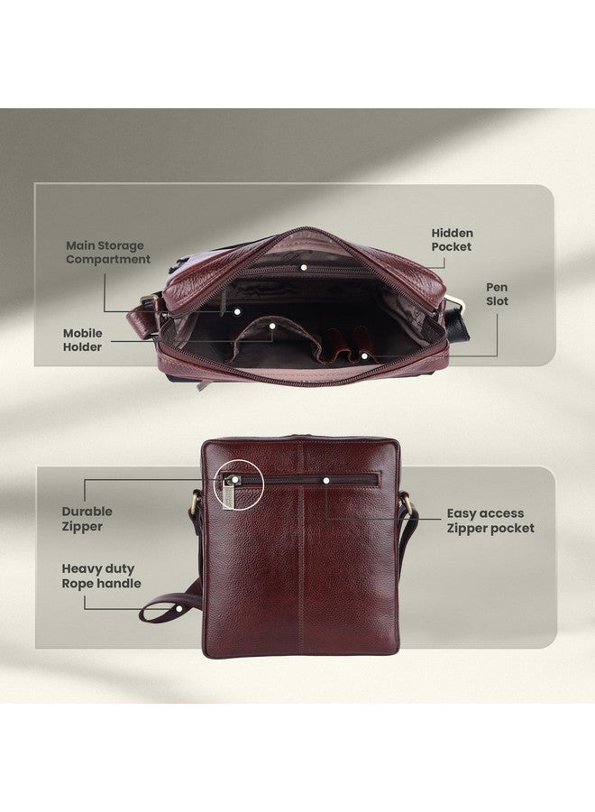 HAMMONDS FLYCATCHER Unisex Sling Bag (Brown) - Image 5