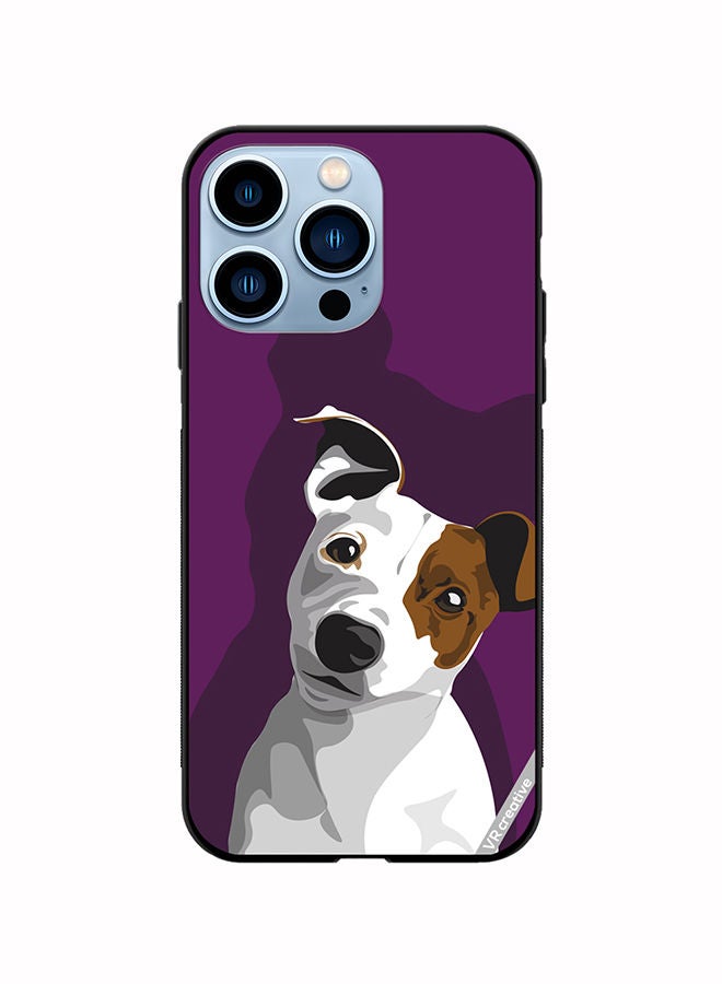 VR CREATIVE Protective Case Cover For Apple iPhone 14 Pro Max Dog Design Multicolour - Image 1