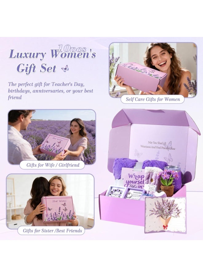 HSEAMALL Gift Box for Wife, Birthday Gift for Ladies Women, Christmas Gift for Women Girls, Gift Basket Set for Eid Ramadan Valentine's Day Mother's Day, Unique Gift Package for Friend Women Girls Sister - Image 3