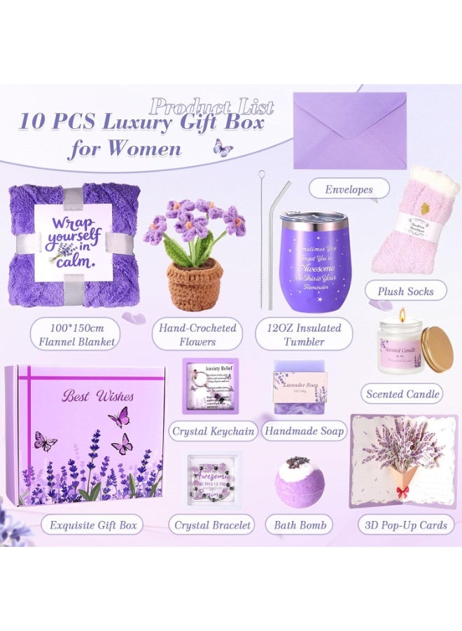 HSEAMALL Gift Box for Wife, Birthday Gift for Ladies Women, Christmas Gift for Women Girls, Gift Basket Set for Eid Ramadan Valentine's Day Mother's Day, Unique Gift Package for Friend Women Girls Sister - Image 2