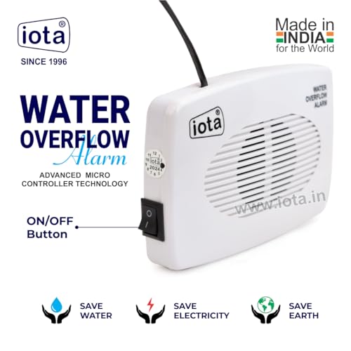 iota Water Tank Overflow Alarm with Sensor | Water Level Indicator with Human Voice Alert | Battery Powered Tank Alarm for Overhead Water Tank | Easy Install, Made in India (Pack of 1) - Image 2