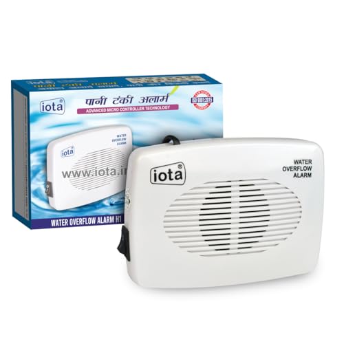 iota Water Tank Overflow Alarm with Sensor | Water Level Indicator with Human Voice Alert | Battery Powered Tank Alarm for Overhead Water Tank | Easy Install, Made in India (Pack of 1) - Image 1