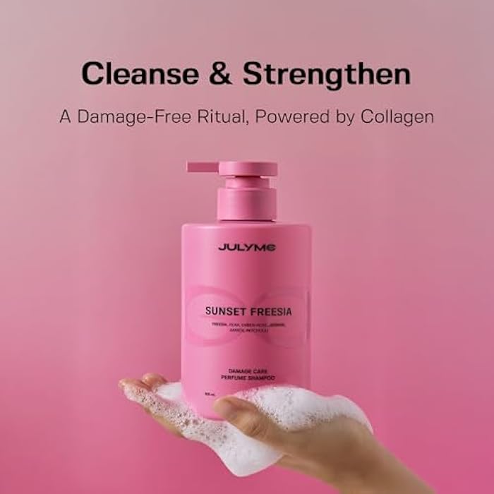 JULYME Perfume Shampoo for Damaged Hair-Sulfate Free, Collagen, Biotin, Volume Care, 500ml (Woody & Musk) - Image 5