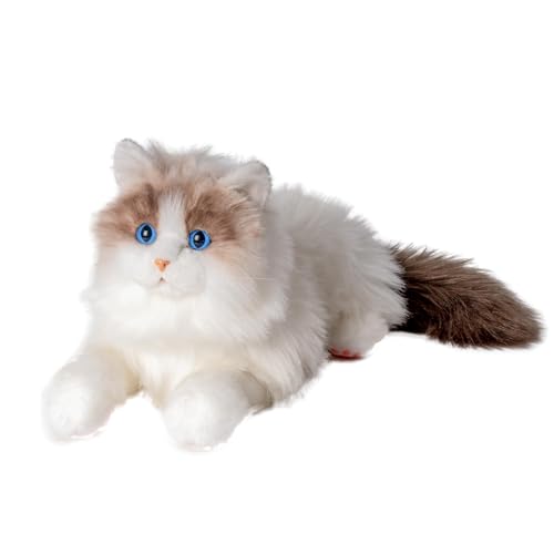 Chongker Stuffed Animals Plush Realistic Animals Plush Toy Lifelike Toy Ragdoll Cat - Image 1