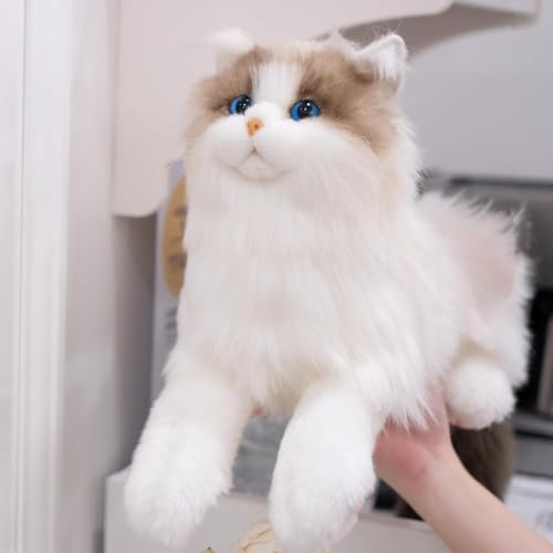 Chongker Stuffed Animals Plush Realistic Animals Plush Toy Lifelike Toy Ragdoll Cat - Image 5