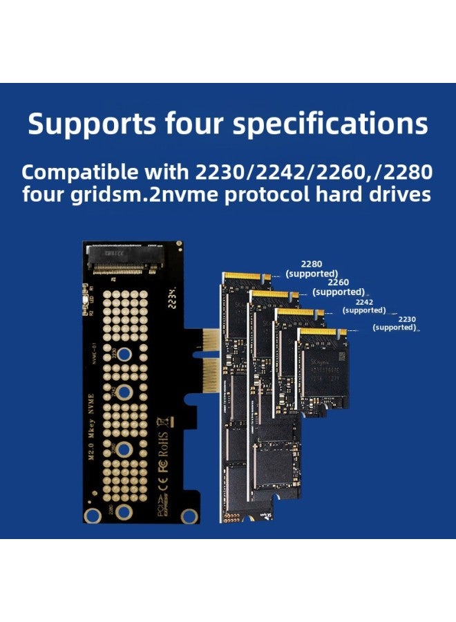 M.2 NVME SSD To PCI-E 3.0/4.0 X1/4/8/16 Adapter Card-Color:X16  - Image 5
