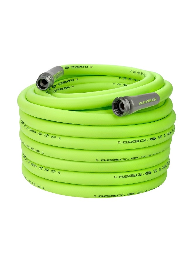 Flexzilla Flexible Premium Hybrid Polymer Leak Free Garden Hose Green and Grey 100 ft x 5/8 Inch HFZG5100YW - Image 2