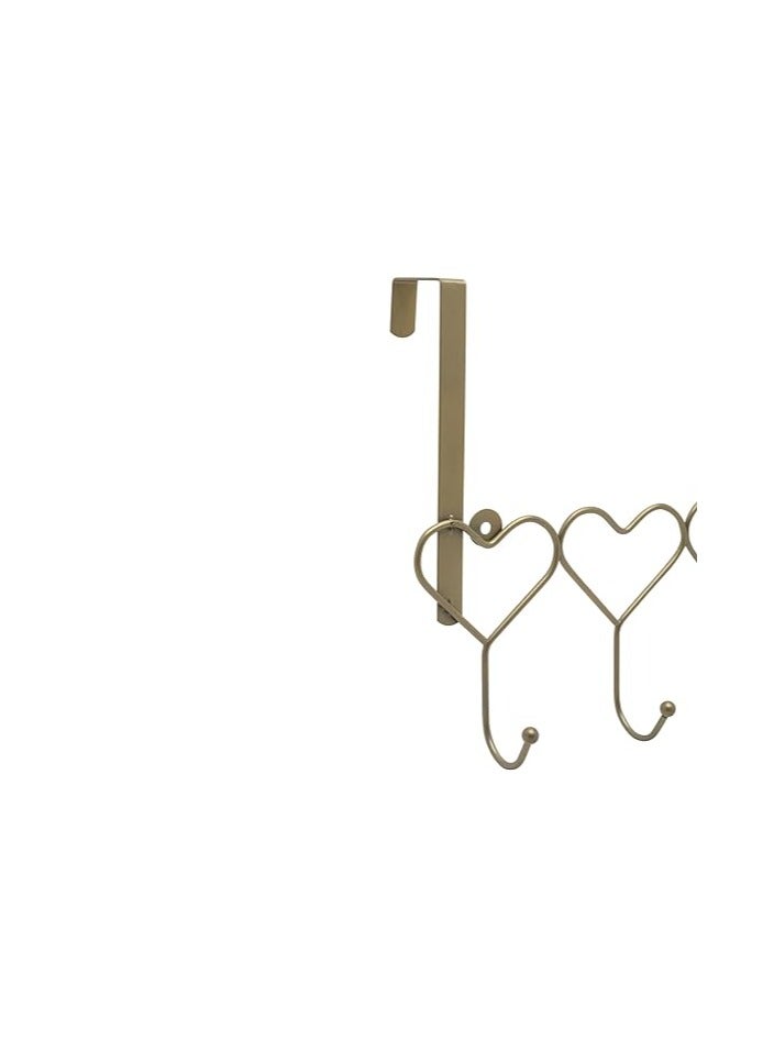 Auxx Over The Door Hanger | Over The Door Hook | Coat Rack and Movable Clothes Rack with 6 Hooks for Hanging | Heavy Duty Aluminum Door Organizer for Towels, Clothes, Hats, Bags, Behind Bathroom Door - Image 3