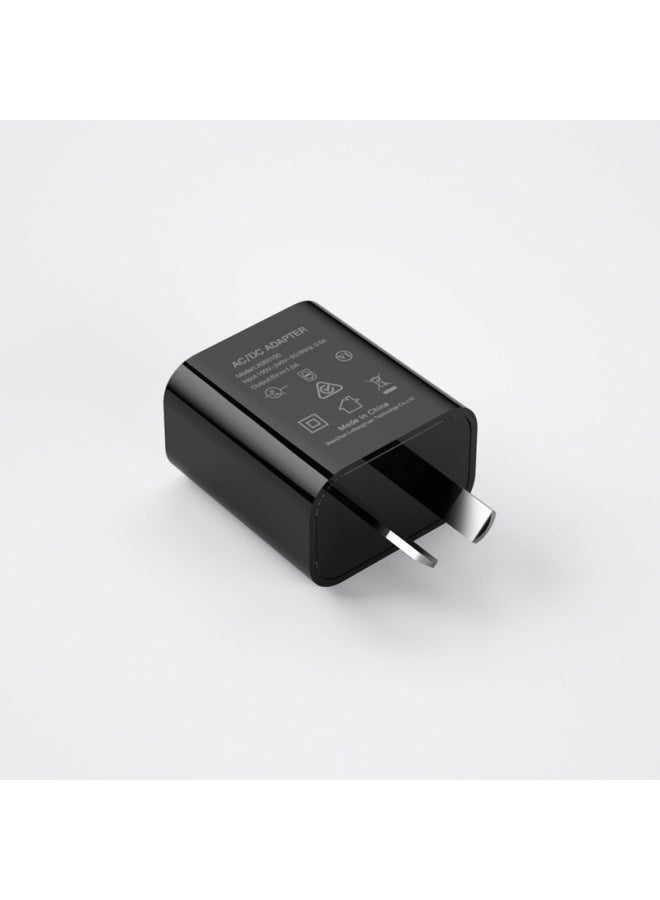 5V1A Charger SAA Certified Power Adapter 5v Lighting Special Power Supply 5V1000MA Charging Head-Color:Black  - Image 1