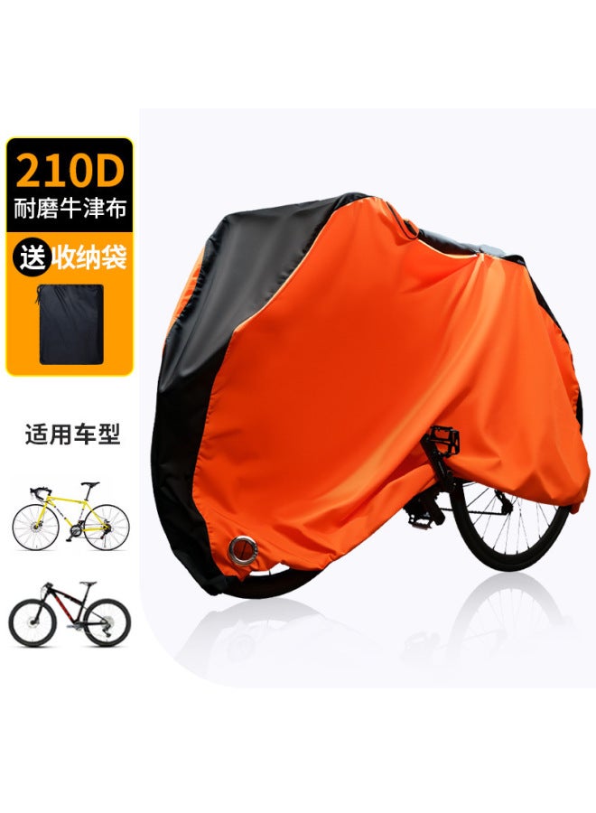 Thickened Bicycle Cover 210d Sun-proof Rain-proof Mountain Bike Bicycle Cover Rain-proof Car Cover