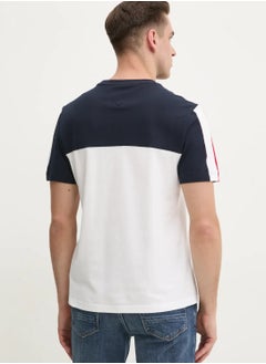 TOMMY HILFIGER Global Stripe Colourblock T-Shirt  - Image 2