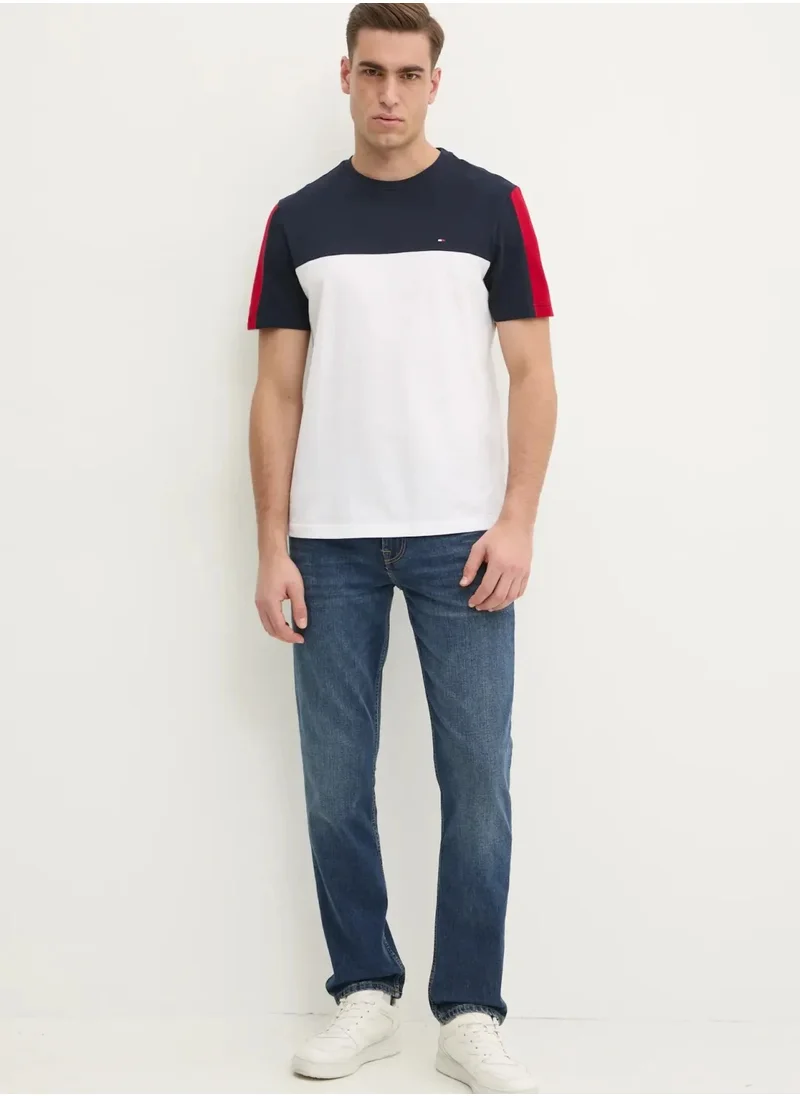 TOMMY HILFIGER Global Stripe Colourblock T-Shirt