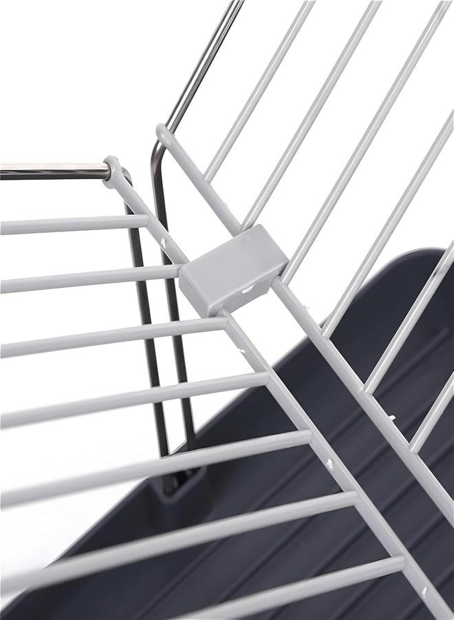 Cheet enterprise Premium Stainless Steel Dish Drying Rack with Automatic Drainboard, Large Capacity Kitchen Dish Drainer with Self-Draining Utensil Holder, Space Saving Countertop Plate Rack Holds 15 Plates - Image 5