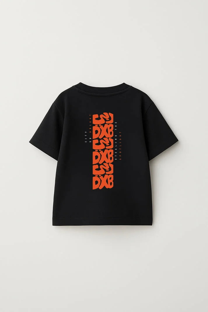 Terribly Real Dubai Kid | Black T-Shirt