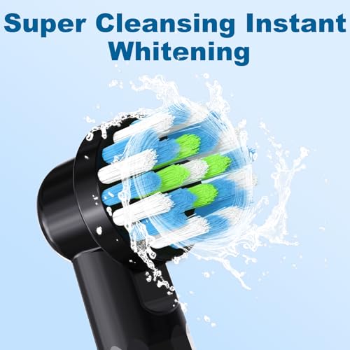 MOFELE 16 Pcs Replacement Toothbrush Heads Compatible with Braun Oral B Pro 1000/7000/9600/5000/3000, Precision Senesitive Brush Heads Refills for Genius X and Smart 1500 Electric Toothbrush (Black) - Image 3