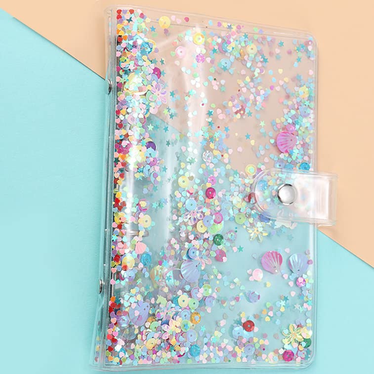 Weigav A6 Notebook Binder, Savings Binder, Money Saving Record Folder (Transparent) (Transparent WK) - Image 1