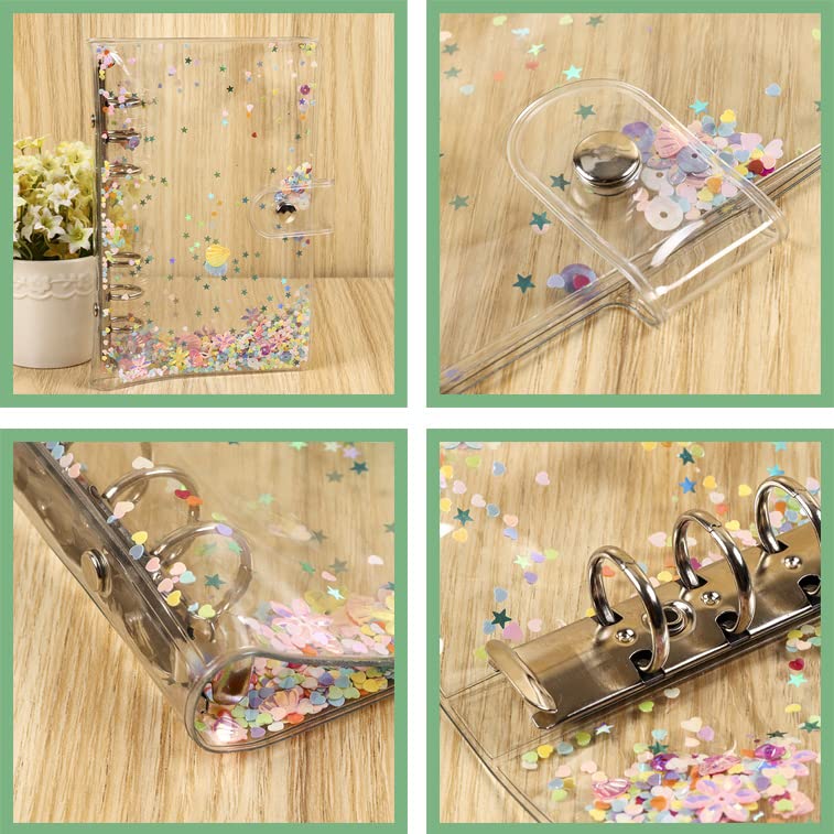 Weigav A6 Notebook Binder, Savings Binder, Money Saving Record Folder (Transparent) (Transparent WK) - Image 3